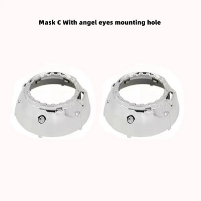 SANVI 2.5INCHES 3INCHES BI XENON/LED Projektora lēcu maskas apvalki Automašīnu gaismas piederumi
