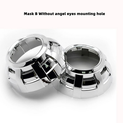 SANVI 2.5INCHES 3INCHES BI XENON/LED Projektora lēcu maskas apvalki Automašīnu gaismas piederumi