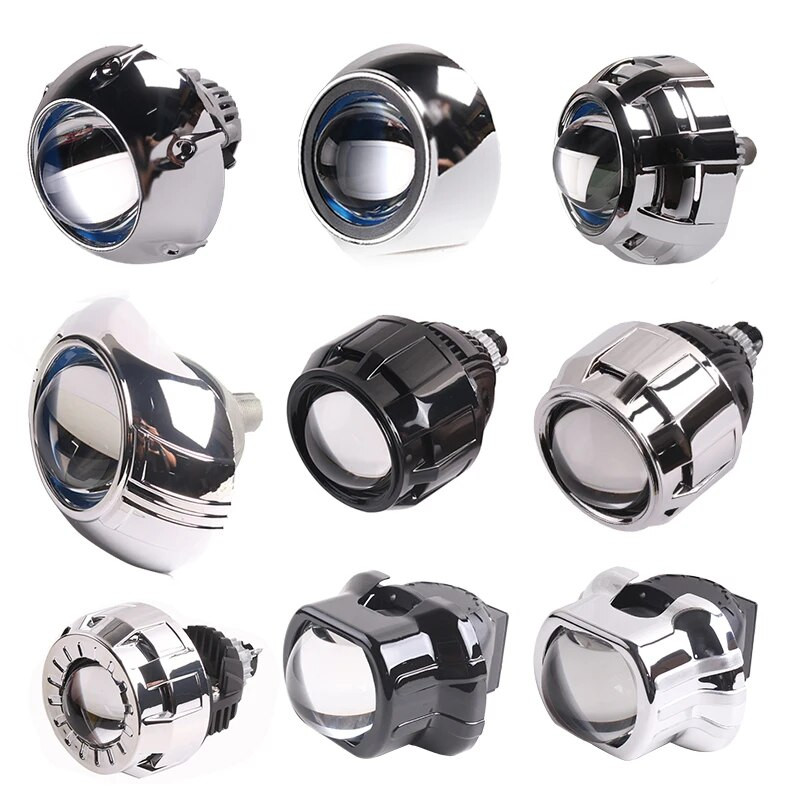 SANVI 2.5INCHES 3INCHES BI XENON/LED Projektoriaus objektyvo kaukės gaubtai Automobilių šviestuvų priedai