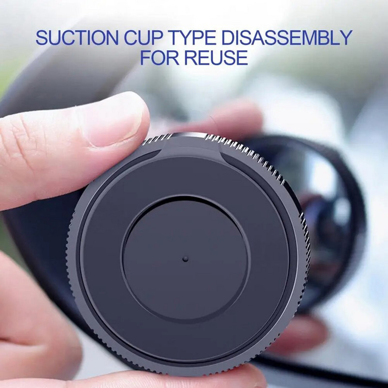 1 paar Suurepärane kumer parkimispeegel Kokkupõrkevastane korduvkasutatav kumer pimenurgapeegel auto ümmargune kumer pimeala peegel