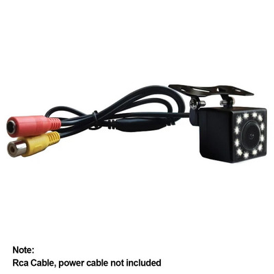 Κάμερα οπισθοπορείας αυτοκινήτου Νυχτερινή όραση με όπισθεν Κάμερα αυτοκινήτου στάθμευσης IP68 Αδιάβροχη οθόνη CCD LED Auto Backup 170 μοιρών Εικόνα HD
