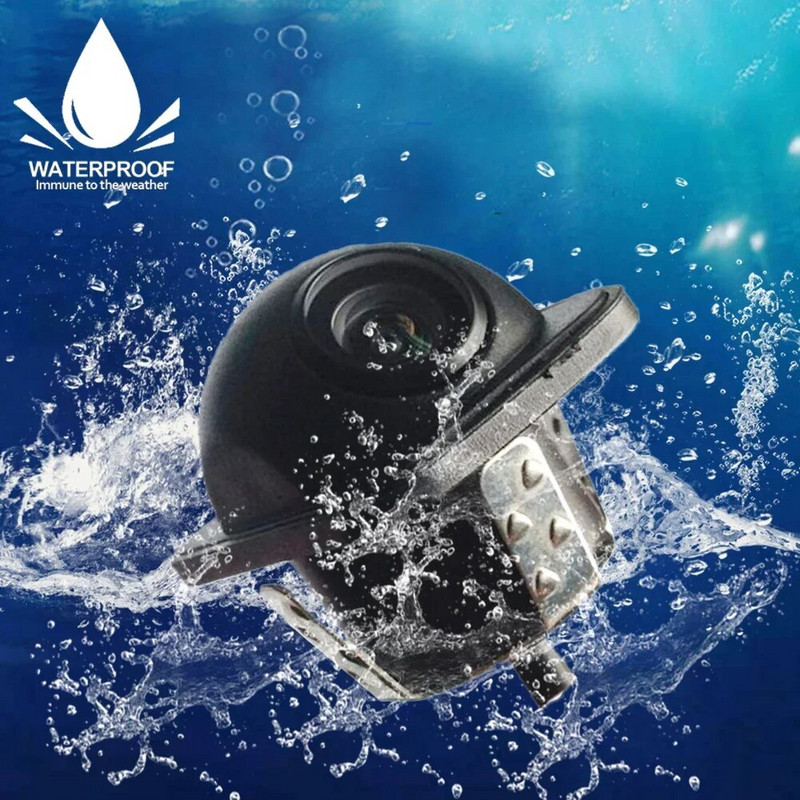 Κάμερα οπισθοπορείας αυτοκινήτου Νυχτερινή όραση με όπισθεν Κάμερα αυτοκινήτου στάθμευσης IP68 Αδιάβροχη οθόνη CCD LED Auto Backup 170 μοιρών Εικόνα HD