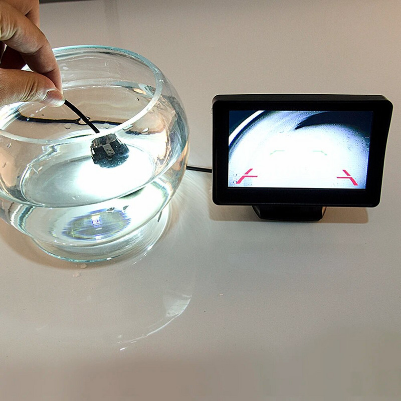 Hippcron tolatókamera tolatós autó infravörös éjjellátó LED mini vízálló HD automatikus parkolássegítővel vagy anélkül