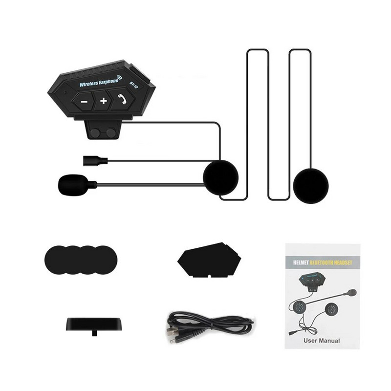 Klasszikus akciós BT5.0 Bluetooth sisak fejhallgató motorkerékpár vezeték nélküli zenei kiegészítők vízálló fejhallgató motoros fülhallgató ZY12