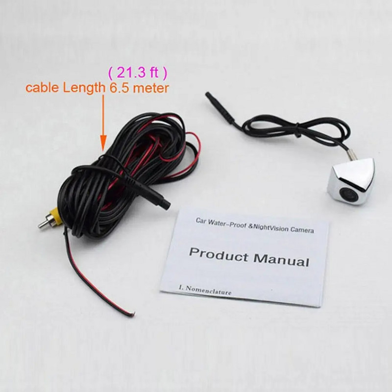 Autó tolatókamera 170 fokos halszem lencse Starlight Night Vision HD jármű tolató parkoló kamera vízálló autós kamera