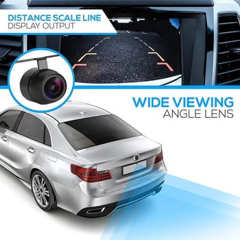 Κάμερα αυτοκινήτου οπίσθιας όψης με καλώδιο βίντεο Night Vision Κάμερα αυτοκινήτου όπισθεν IP68 Αδιάβροχη CCD LED Auto Backup Monitor HD
