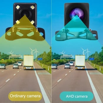 Универсална HD 1080P AHD задна камера за автомобил 170 широкоъгълен CVBS CCD за автомобилно радио за нощно виждане и водоустойчив паркинг на заден ход