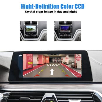 Κάμερα οπισθοπορείας αυτοκινήτου Νυχτερινή όραση με όπισθεν Κάμερα αυτοκινήτου στάθμευσης CCD Αδιάβροχο LED Auto Backup Οθόνη HD Video 170 μοιρών