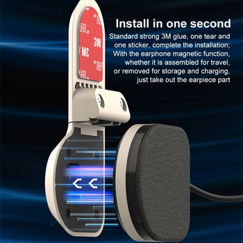 Ακουστικά με κράνος Bluetooth μοτοσικλέτας Αδιάβροχο φωνητικό έλεγχο 400mAh 5.0BT Hands-free Call Music Player Ηχείο για γυναίκες άνδρες