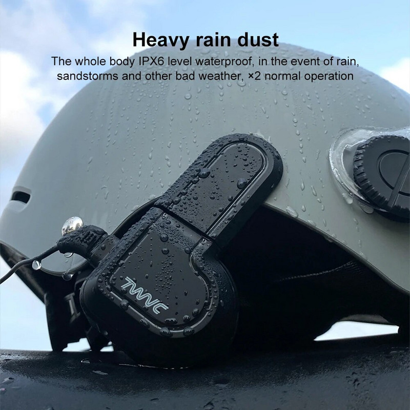 Motocikla Bluetooth ķiveres austiņas Ūdensnecaurlaidīga balss vadība 400mAh 5.0BT brīvroku zvans mūzikas atskaņotājs skaļrunis sievietēm vīriešiem