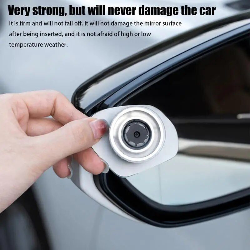 9D Καθρέφτης Τυφλού Σημείου Αυτοκινήτου Περιστρεφόμενος Ευρυγώνιος Βοηθητικός Κυρτός Καθρέπτης Πίσω όψης Ρυθμιζόμενος για Στάθμευση Αυτοκινήτου Πλαϊνός καθρέφτης όπισθεν