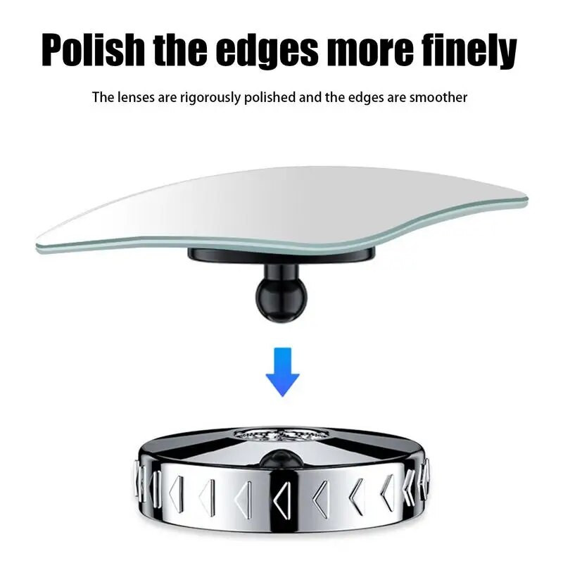 9D Καθρέφτης Τυφλού Σημείου Αυτοκινήτου Περιστρεφόμενος Ευρυγώνιος Βοηθητικός Κυρτός Καθρέπτης Πίσω όψης Ρυθμιζόμενος για Στάθμευση Αυτοκινήτου Πλαϊνός καθρέφτης όπισθεν