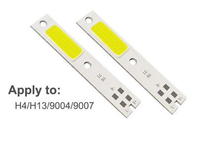 10GAB COB LED mikroshēmas C6 automašīnas priekšējo lukturu spuldzēm H1 H4 H7 HB3 HB4 880 H13 9004 9007 Auto priekšējo lukturu gaismas avots C6 COB Chip 6000K