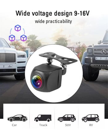 Ασύρματη κάμερα οπισθοπορείας αυτοκινήτου WIFI 170 μοιρών HD νυχτερινή όραση WiFi κάμερα οπισθοπορείας Dash Cam για iPhone Android 12V 24V Αυτοκίνητα