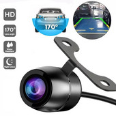 Platleņķa HD automašīnas atpakaļskata kamera Aizmugures skata video transportlīdzekļa kamera Rezerves atpakaļgaitas kamera LED nakts redzamības stāvvietas kamera