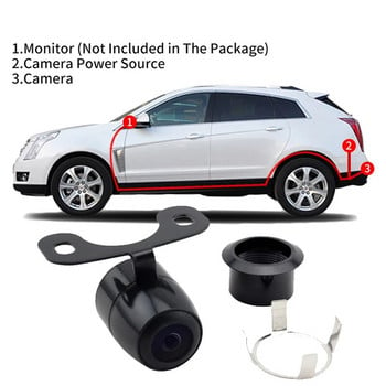 Широкоъгълна HD камера за задно виждане за кола Видео за задно виждане Камера за превозно средство Резервна камера за заден ход LED нощна камера за паркиране