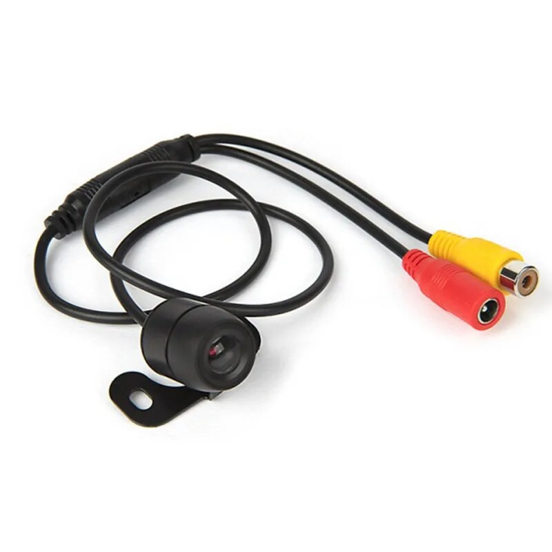 Platleņķa HD automašīnas atpakaļskata kamera Aizmugures skata video transportlīdzekļa kamera Rezerves atpakaļgaitas kamera LED nakts redzamības stāvvietas kamera