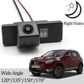 CCD HD AHD Zivju acs atpakaļskata kamera Nissan Qashqai/Dualis J10 J11 2006–2019 Automašīnas rezerves atpakaļgaitas parkošanās monitors nakts redzamībai