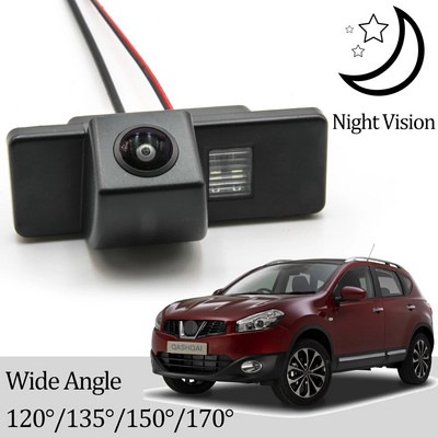 Cameră de vedere spate CCD HD AHD Fisheye pentru Nissan Qashqai/Dualis J10 J11 2006 ~ 2019 Monitor de parcare inversă de rezervă pentru mașină Viziune nocturnă