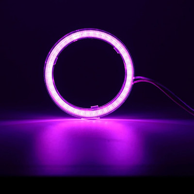 Led Angel Eyes Balts Sarkans Zils Dzeltens Moto Halo Ring Light Eņģeļa Eye Priekšējais lukturis DRL Dienas gaitas lampa Led spuldze Auto aksesuāri