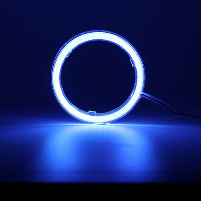 Led Angel Eyes Balts Sarkans Zils Dzeltens Moto Halo Ring Light Eņģeļa Eye Priekšējais lukturis DRL Dienas gaitas lampa Led spuldze Auto aksesuāri