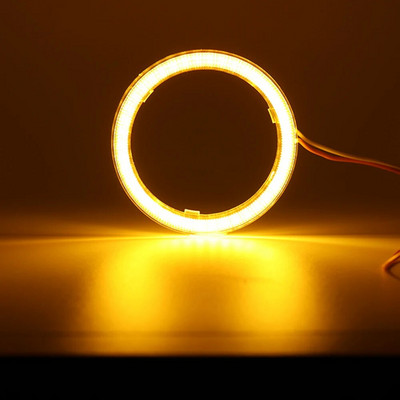 Led Angel Eyes Balts Sarkans Zils Dzeltens Moto Halo Ring Light Eņģeļa Eye Priekšējais lukturis DRL Dienas gaitas lampa Led spuldze Auto aksesuāri