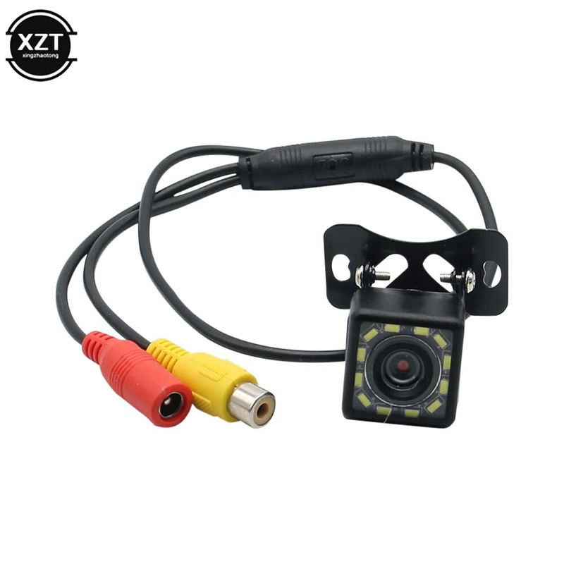 1 tk lainurk HD auto tahavaatekaamera tahavaate video sõiduki kaamera varu tagurduskaamera 12 LED öise nägemisega parkimiskaamera