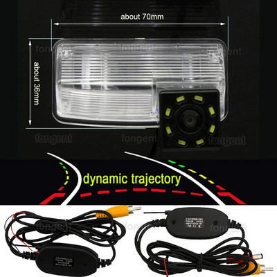 1280*720 Fisheye atpakaļskata kamera Toyota Corolla E120/E130 2001 2007 Verso 2004 2009 Automašīnas atpakaļgaitas stāvvietas piederumi