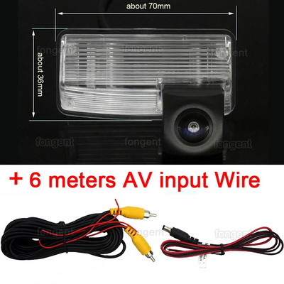 1280*720 Fisheye atpakaļskata kamera Toyota Corolla E120/E130 2001 2007 Verso 2004 2009 Automašīnas atpakaļgaitas stāvvietas piederumi