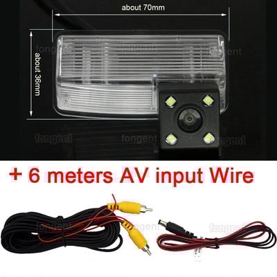 1280*720 Fisheye atpakaļskata kamera Toyota Corolla E120/E130 2001 2007 Verso 2004 2009 Automašīnas atpakaļgaitas stāvvietas piederumi