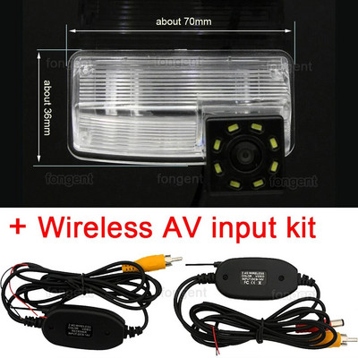 1280*720 Fisheye atpakaļskata kamera Toyota Corolla E120/E130 2001 2007 Verso 2004 2009 Automašīnas atpakaļgaitas stāvvietas piederumi