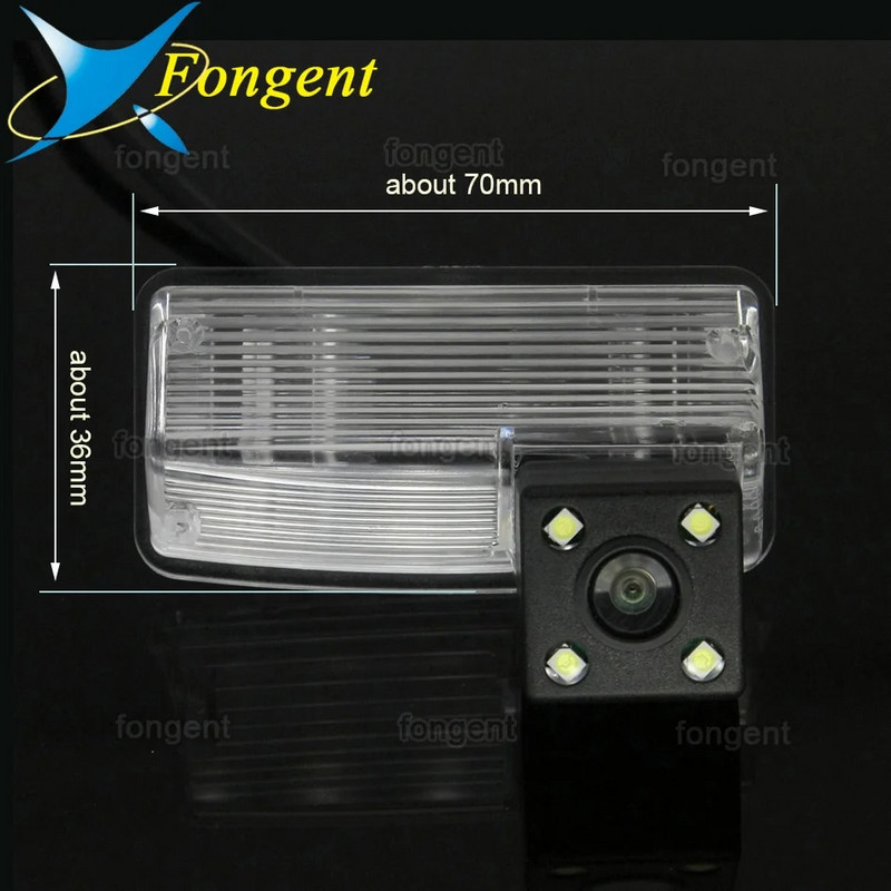 1280*720 Fisheye atpakaļskata kamera Toyota Corolla E120/E130 2001 2007 Verso 2004 2009 Automašīnas atpakaļgaitas stāvvietas piederumi