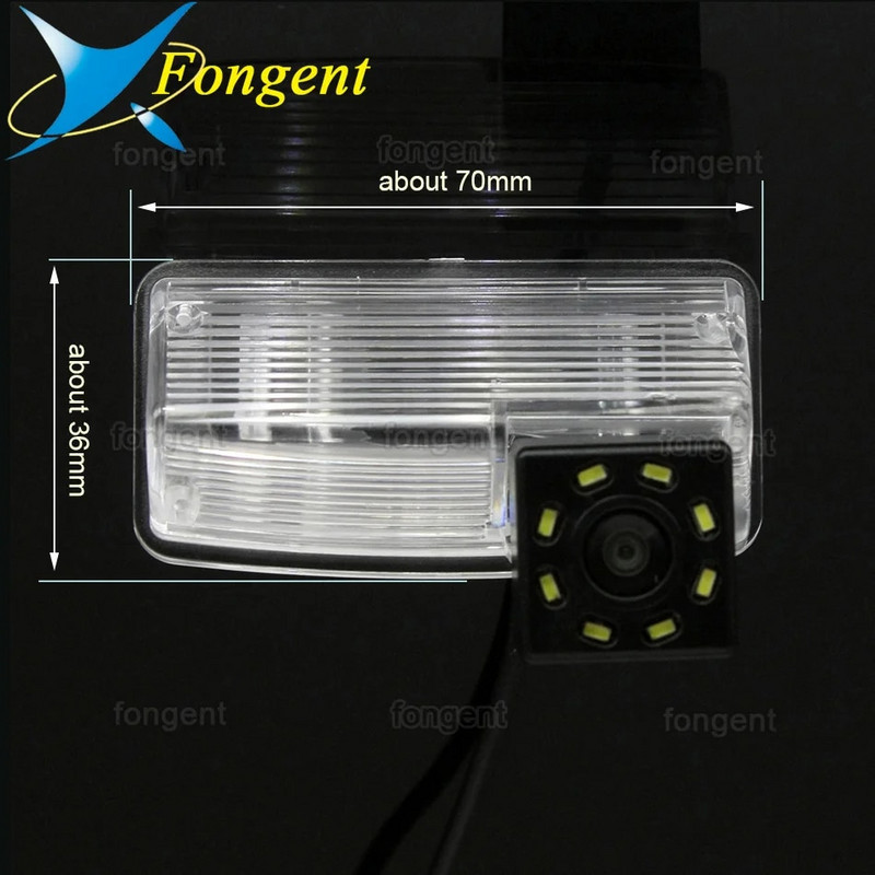 1280*720 Fisheye atpakaļskata kamera Toyota Corolla E120/E130 2001 2007 Verso 2004 2009 Automašīnas atpakaļgaitas stāvvietas piederumi