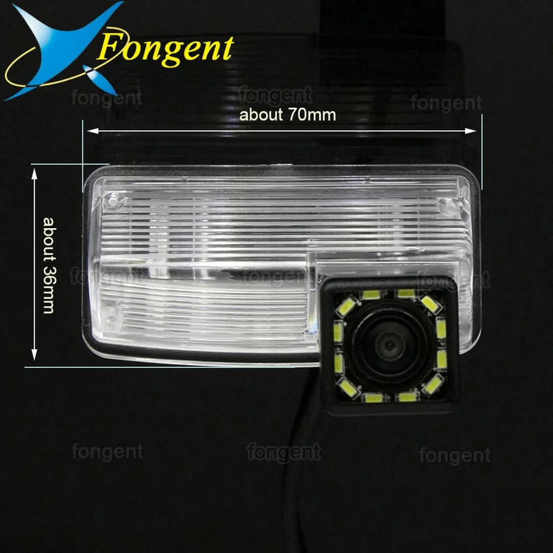 1280*720 Fisheye atpakaļskata kamera Toyota Corolla E120/E130 2001 2007 Verso 2004 2009 Automašīnas atpakaļgaitas stāvvietas piederumi