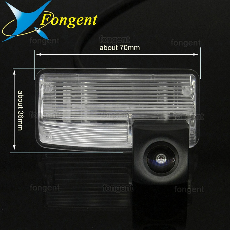 1280*720 Fisheye atpakaļskata kamera Toyota Corolla E120/E130 2001 2007 Verso 2004 2009 Automašīnas atpakaļgaitas stāvvietas piederumi