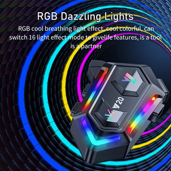 16 Λειτουργίες RGB Light 2023 Νέο κράνος Ακουστικά Μοτοσικλέτας Bluetooth 5.3 1000mah IPX6 Ασύρματα αξεσουάρ Moto Reduction Noice