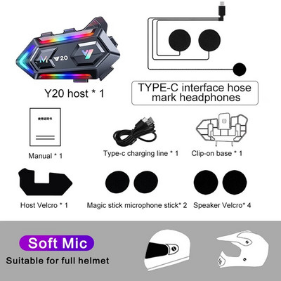 16 režiimi RGB Light 2023 uus kiiver peakomplekt mootorratta Bluetooth 5.3 1000mah IPX6 müra vähendamise Moto juhtmevabad tarvikud