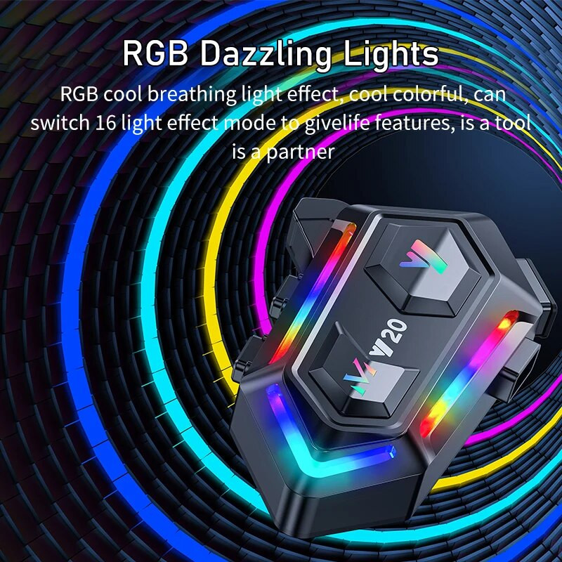 16 režīmi RGB Light 2023 Jaunas ķiveres austiņas motociklam Bluetooth 5.3 1000mah IPX6 trokšņu samazināšanas Moto bezvadu piederumi