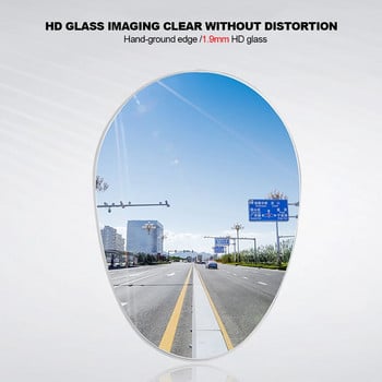 2 бр. Регулируемо 360 изпъкнало огледало за обратно виждане за кола за заден ход, широкоъгълно паркиране на превозно средство Огледала без рамки HD огледало за мъртва точка