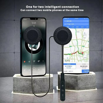 Може да сдвоите 2 телефона Bluetooth 5.0 Каска Слушалки Безжичен Moto Comunicador Автоматичен отговор Слушалки Хендсфри Аксесоари за мотоциклети