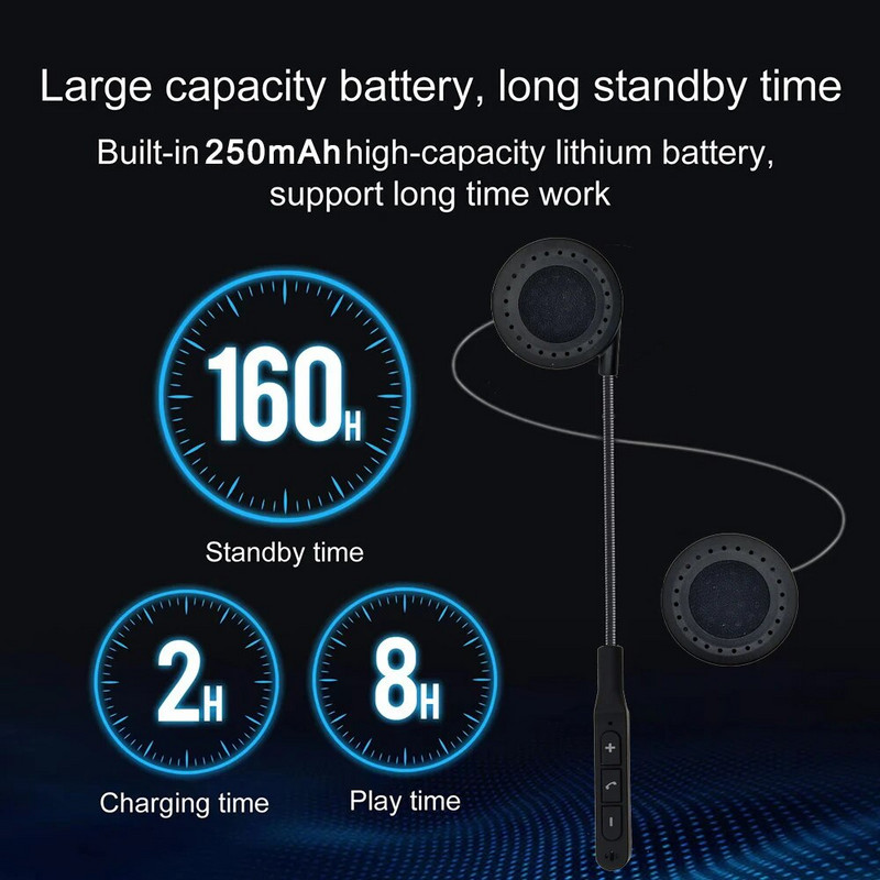 Saab siduda 2 telefoni Bluetooth 5.0 kiivriga peakomplekt juhtmeta Moto Comunicador Auto Answer kõrvaklapid vabakäeseadmed mootorratta tarvikud