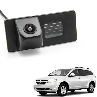 CCD HD AHD Zivju acs atpakaļskata kamera Dodge Journey JC JCUV 2008 2009 2010 2011 2012 2013 2014 Automašīnas atpakaļgaitas parkošanās monitors