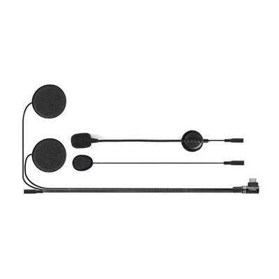 Motocikla ķivere domofona austiņas, 2. daļa austiņās ar cieto un mīkstu mikrofonu + klipšiem Teleheer V6 Plus