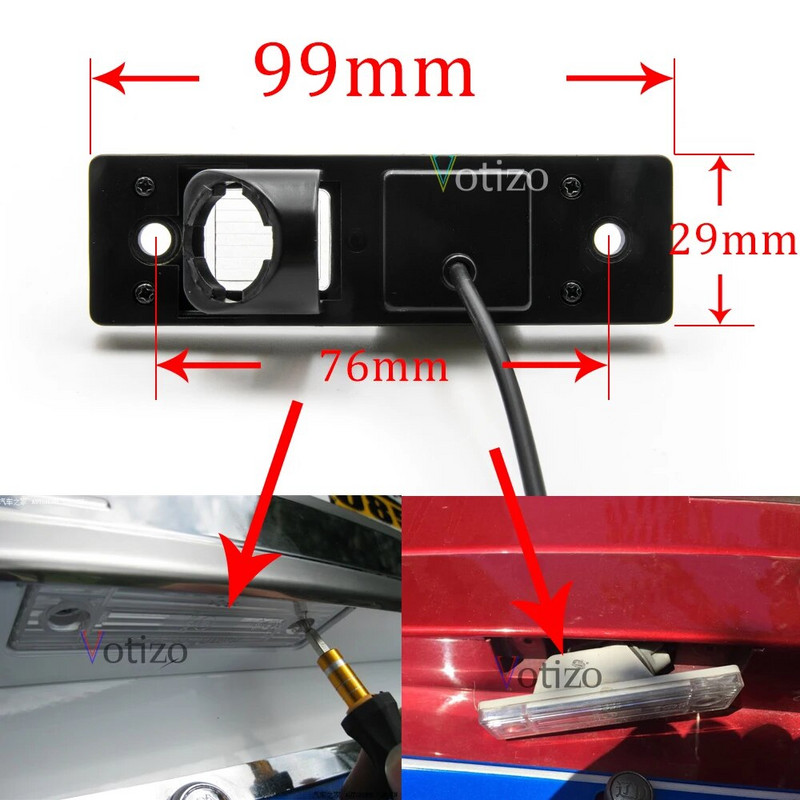 CCD HD AHD Fisheye atpakaļskata kamera Chevrolet Cruze/Holden Cruze sedanam 2011 2012 2013 2014 Automašīnas atpakaļgaitas parkošanās monitors