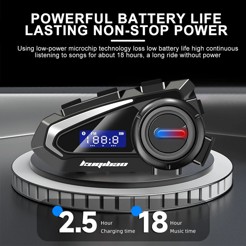 Bluetooth motociklistička kaciga Slušalice Vodootporne FM radio Bežične slušalice Glasovna kontrola Slušalice za smanjenje roise trobojne