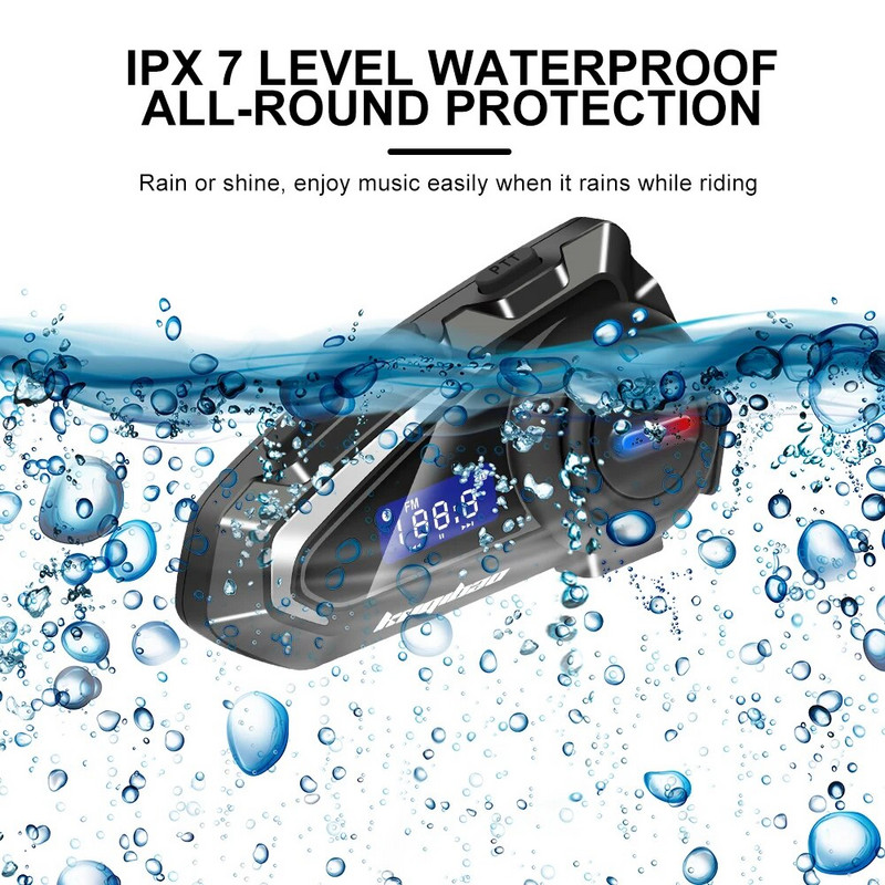 Bluetooth motociklistička kaciga Slušalice Vodootporne FM radio Bežične slušalice Glasovna kontrola Slušalice za smanjenje roise trobojne