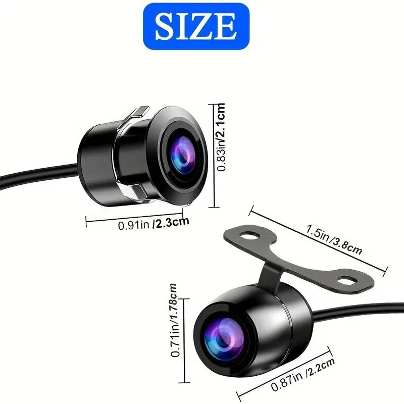 4 kontaktu atpakaļgaitas automašīnas aizmugures skata rezerves stāvvietas kamera, HD nakts redzamības ūdensizturīgs