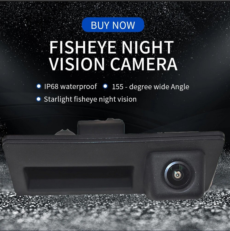 HD CCD automašīnas aizmugurējā skata atpakaļgaitas bagāžnieka roktura kamera VW Passat Audi A4L /6L/3 S5/3 Q3/5/7 Sagitar/Lavida/Tiguan/Touareg