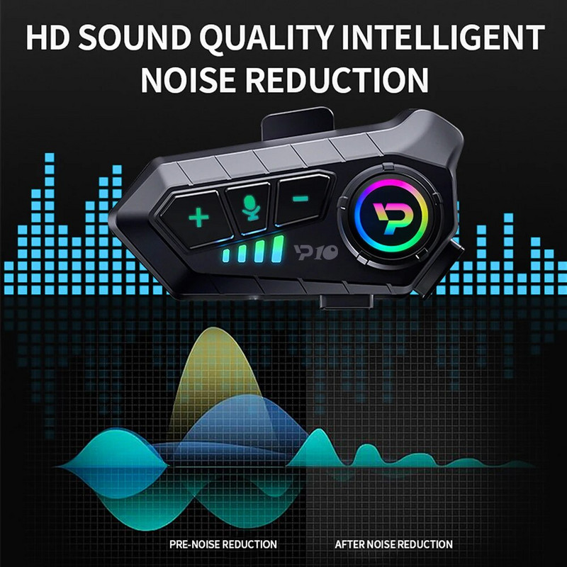 Motocikla ķivere austiņas brīvroku zvanu komplekts Stereo prettraucējumu ūdensizturīgs mūzikas atskaņotājs skaļrunis bezvadu austiņas