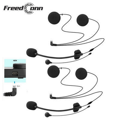 2gab Austiņu mikrofona piederumi 2 vienā austiņu uzvalks priekš T-COM OS T-COMSC FDC-VB COLO TCOM-02 Motocikla ķiveres domofons